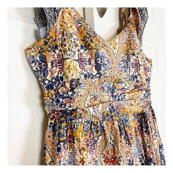 Caroline Constas Diamond Floral Tiered Sleeveless Maxi Dress NWT - Picture 5 of 11